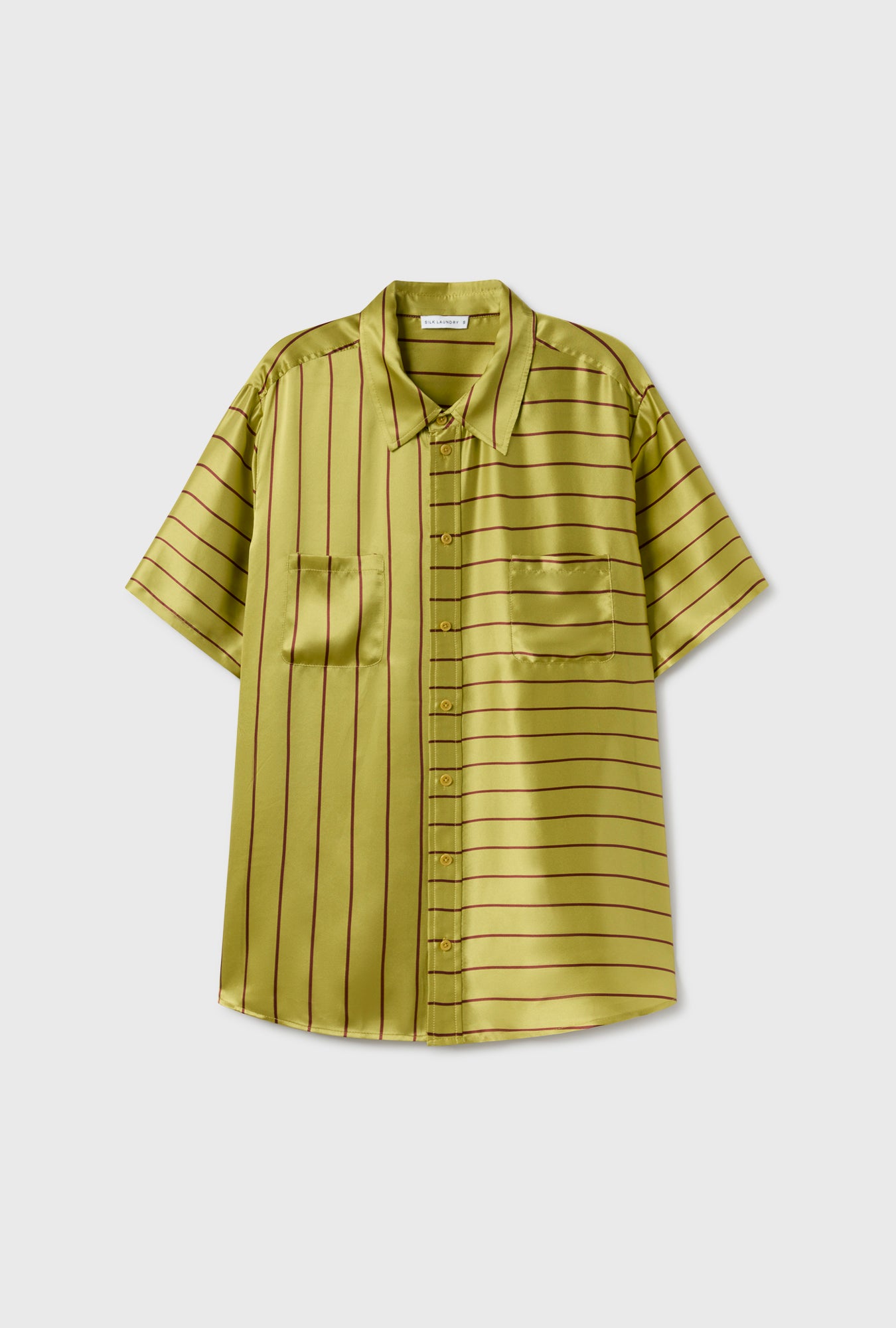 SHORT SLEEVE BOYFRIEND SHIRT 2.0 CACTUS STRIPE