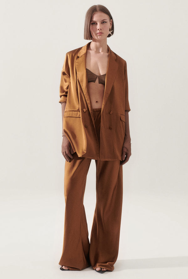 RELAXED BLAZER VAN DYKE BROWN