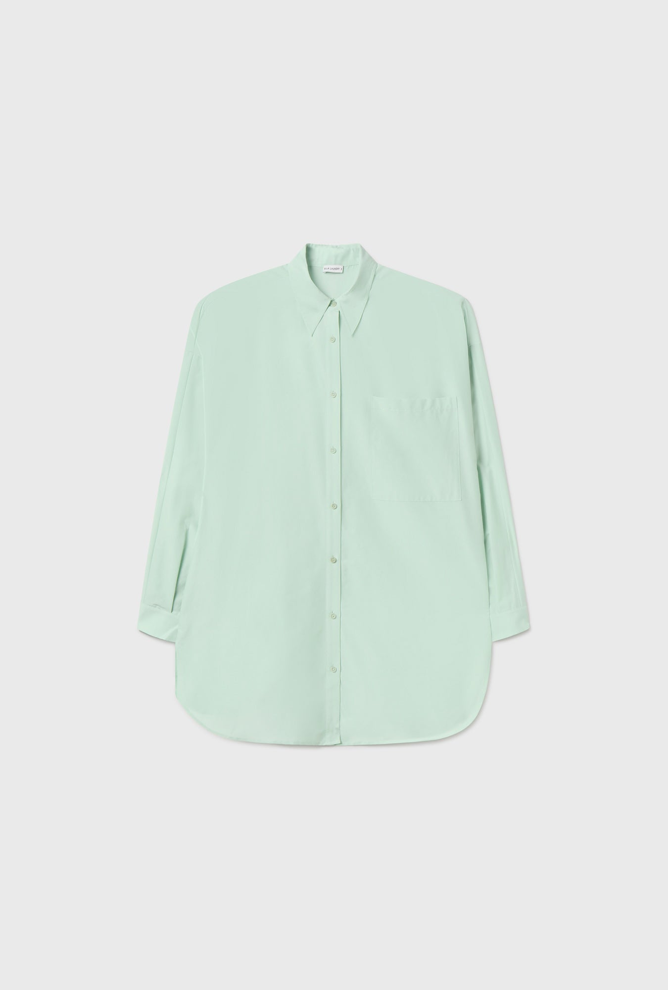 COTTON SILK ROUND SHIRT DEW