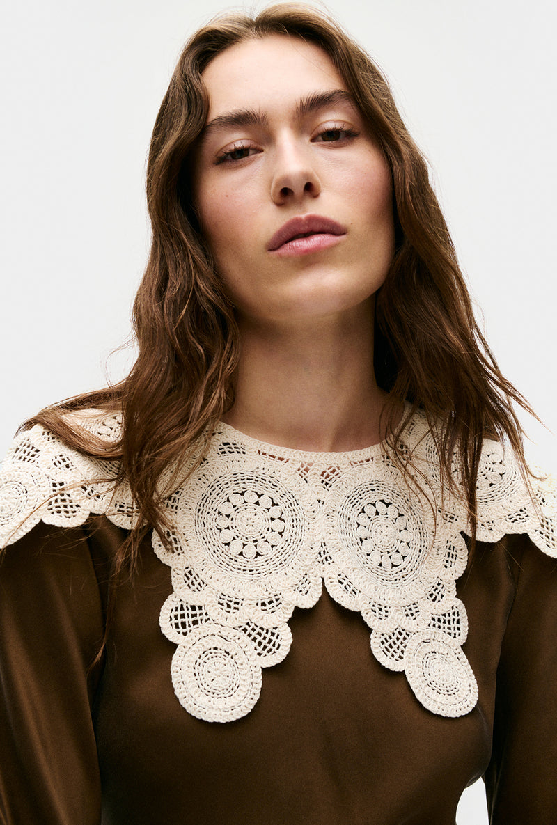 DOILIES COLLAR OFF-WHITE