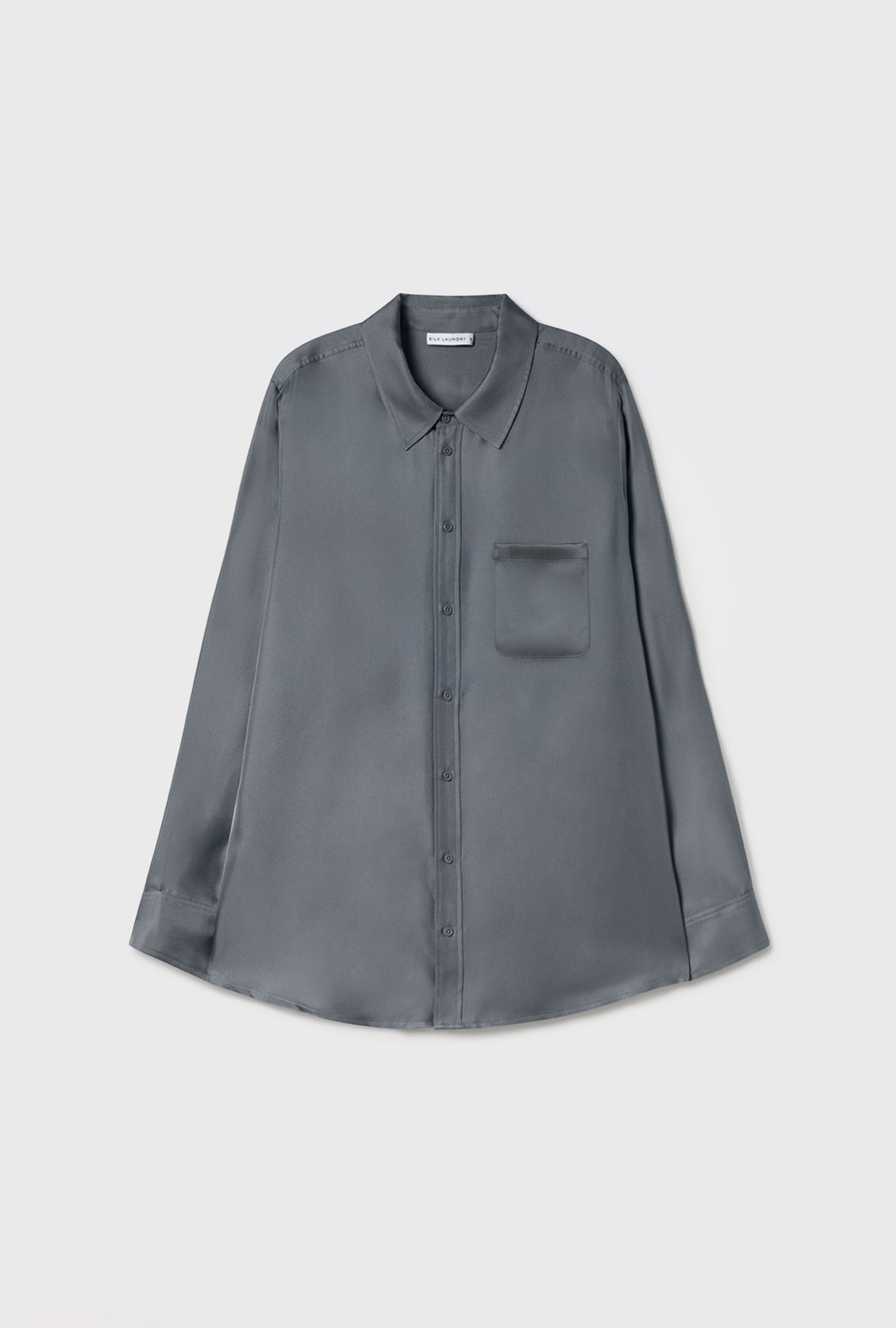 TWILL BOYFRIEND SHIRT 2.0 SLATE